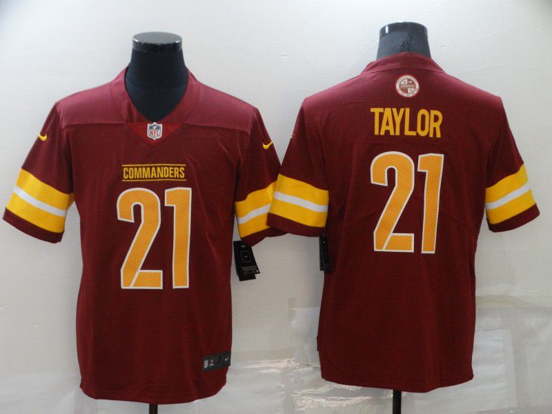 Men Washington Redskins #21 Taylor Red 2022 Nike Limited Vapor Untouchable NFL Jersey->washington redskins->NFL Jersey